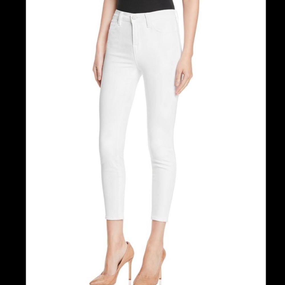 JBrand High Rise Cropped Jeans